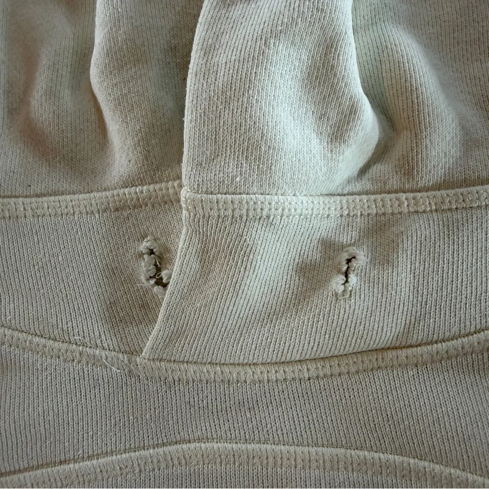 Adidas Men's White Hoodie Sweater with Zipper Pockets Sz L